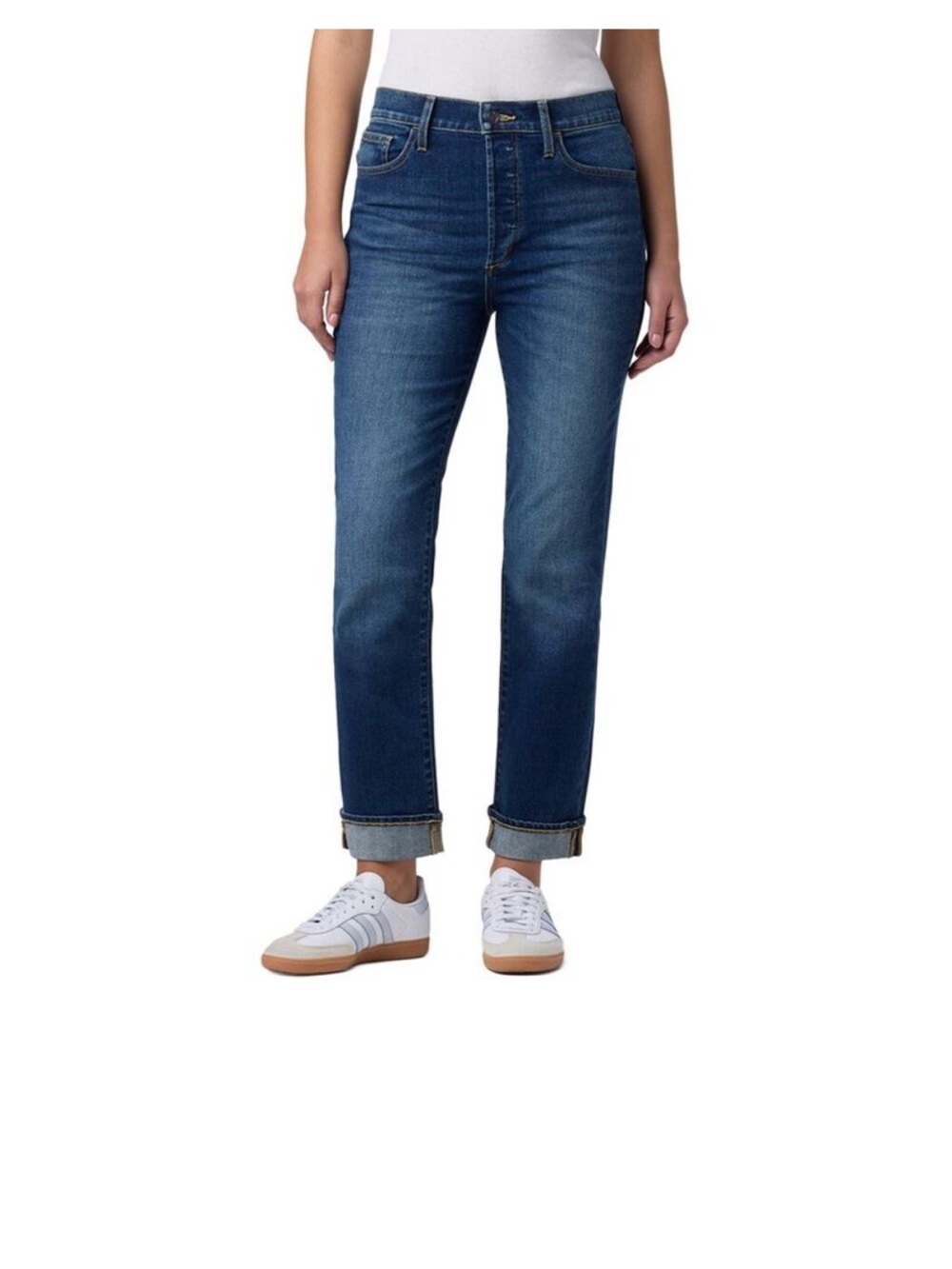 Straight Around The World Ankle Jean In Blue
